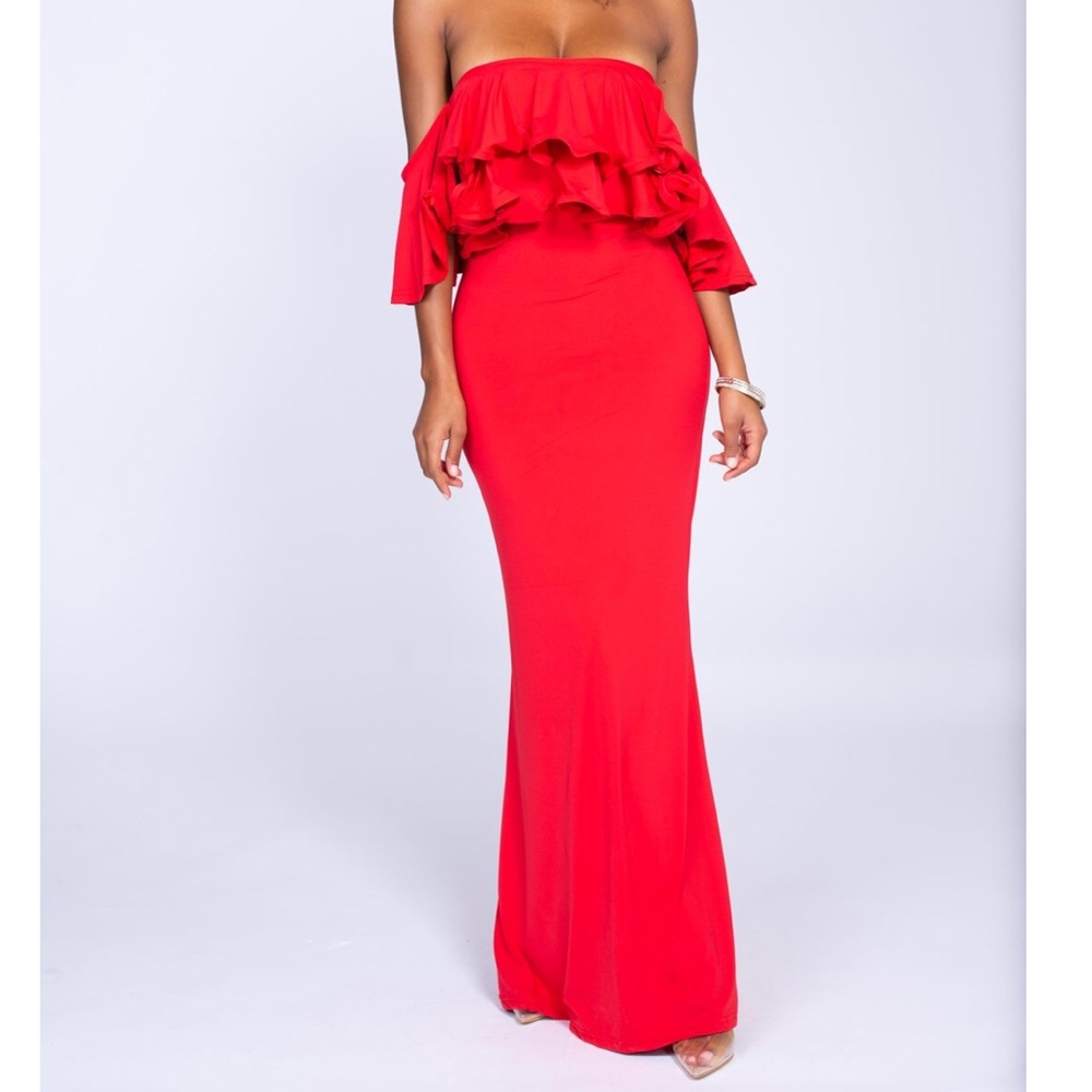 Miami Heat Red Maxi Dress
